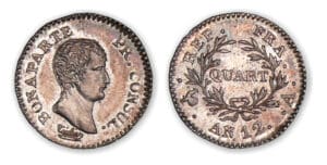 1/4 franc Bonaparte Premier Consul An 12 A (Paris)