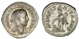 Alexandre Sévère - Denier (232, Rome) La Prévoyance Alexandre Sévère - Denier (232, Rome) La Prévoyance