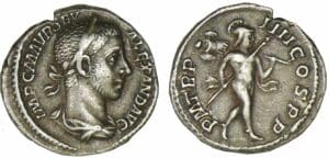 Alexandre Sévère - Denier (225, Rome) Mars Alexandre Sévère - Denier (225, Rome) Mars