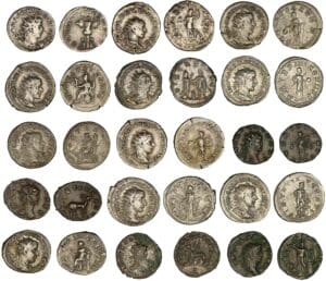 Lot de 15 antoniniens