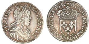 Louis XIV - Demi-écu à la mèche longue 1652 AR (Arras)
