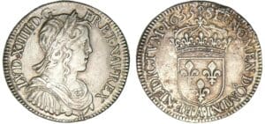 Louis XIV - Demi-écu à la mèche longue 1647 A (Paris)