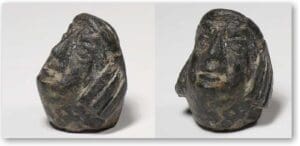 Celtique - Tête d'homme en bronze. IVème Ier siècle av. J.-C.