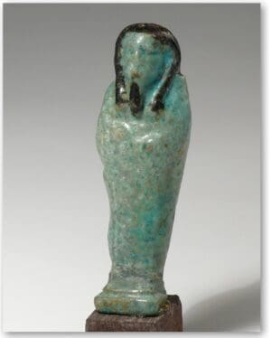 Egypte - Aoushebti en frite - Basse époque av. VIème siècle.