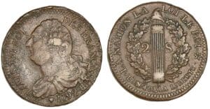 2 sols au faisceau type FRANCAIS 1792 BB (Strasbourg)