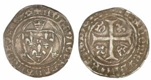 Louis XI - Blanc à la couronne (Limoges) Louis XI - Blanc à la couronne (Limoges)