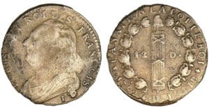 12 deniers type FRANCAIS 1792 I (Limoges)