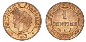 1 centime Cérès 1887 A (Paris)