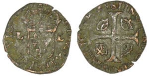 Louis XIII - Douzain huguenot 1628 H (La Rochelle) Louis XIII - Douzain huguenot 1628 H (La Rochelle)