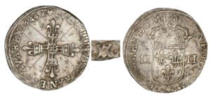 Louis XIV - Quart d'écu 1644 MA (Marseille)