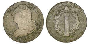 2 sols au faisceau type FRANCOIS 1792 H (La Rochelle)