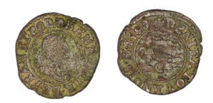 Henri III - Denier tournois 1589 C (Saint-Lô)
