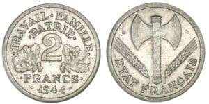2 francs Bazor 1944 B