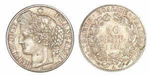50 centimes Cérès 1894 A (Paris)