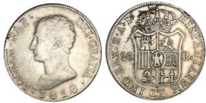 Espagne - José Napoléon - 20 reales 1810 AI (Madrid) Espagne - José Napoléon - 20 reales 1810 AI (Madrid)