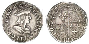François 1er - Teston du Dauphiné 2ème type (Romans) François 1er - Teston du Dauphiné 2ème type (Romans)