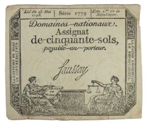 Assignat de 50 sols - Emission du 23 mai 1793