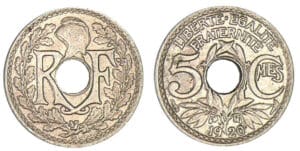 5 centimes Lindauer - petit module 1920