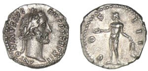 Antonin le Pieux - Denier (145/147, Rome) Antonin le Pieux - Denier (145/147, Rome)
