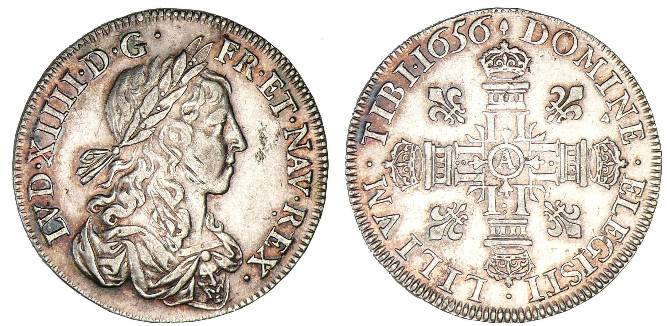 Louis XIV - Lis d'argent 1656 A (Paris) Louis XIV - Lis d'argent 1656 A (Paris)