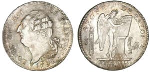 Ecu de 6 livres type FRANCOIS 1792 A (Paris)