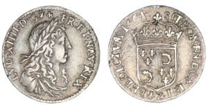 Louis XIV - Douzième d'écu buste juvénile du Dauphiné 1661 Z (Grenoble)