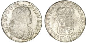 Louis XV - Ecu de France et de Navarre 1718 A (Paris) Louis XV - Ecu de France et de Navarre 1718 A (Paris)