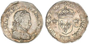 Charles IX - Teston 8ème type dit "Morveux" 1562 R (Orléans)
