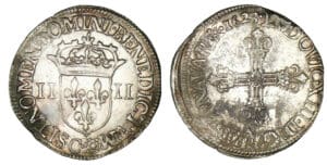 Louis XIII - Quart d'écu 1623 C (Saint-Lô) Louis XIII - Quart d'écu 1623 C (Saint-Lô)