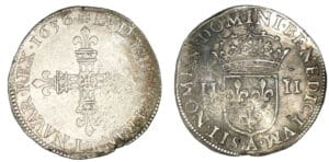 Louis XIII - Quart d'écu 1636 A (Paris) Louis XIII - Quart d'écu 1636 A (Paris)