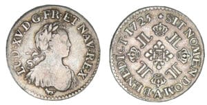 Louis XV - Huitième d'écu aux 8 L 1725 A (Paris) Louis XV - Huitième d'écu aux 8 L 1725 A (Paris)