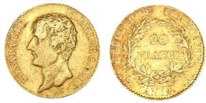 20 francs Bonaparte Premier Consul - An 12 A (Paris)