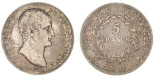 5 francs Bonaparte Premier Consul - An 12 L (Bayonne)