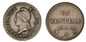 1 centime Dupré directoire - An 8 A (Paris) 1 centime Dupré directoire - An 8 A (Paris)