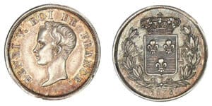 1/2 franc Henri V - Comte de Chambord 1833