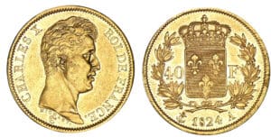 40 francs Charles X - 1er type 1824 A (Paris) 40 francs Charles X - 1er type 1824 A (Paris)