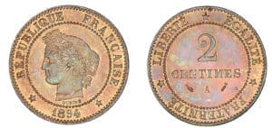 2 centimes Cérès 1894 A (Paris)
