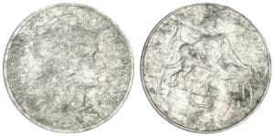 10 centimes Dupuis 1908 - Essai en aluminium