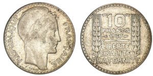 10 francs Turin argent 1937