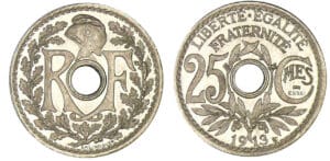 25 centimes Lindauer - Cmes souligné 1913 - Essai