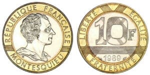 10 francs Montesquieu 1989