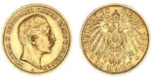 Allemagne - Prussie - Wilhem II - 10 mark 1907 Allemagne - Prussie - Wilhem II - 10 mark 1907