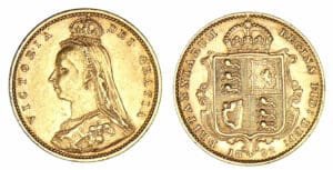 Angleterre - Victoria - 1/2 souverain 1892 Angleterre - Victoria - 1/2 souverain 1892
