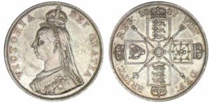 Angleterre - Victoria - Double florin 1887 Angleterre - Victoria - Double florin 1887