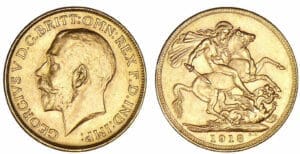 Angleterre - George V - Souverain 1918 I (Bombay) Angleterre - George V - Souverain 1918 I (Bombay)