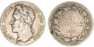 Belgique - Léopold 1er - 5 francs 1844 Belgique - Léopold 1er - 5 francs 1844