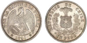 Chili - 1 peso 1890 Chili - 1 peso 1890