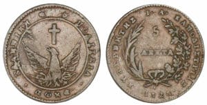 Grèce - Jean Capodistria - 5 lepta 1828 Grèce - Jean Capodistria - 5 lepta 1828