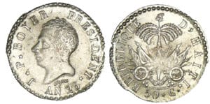 Haïti - Jean-Pierre Boyer - 50 centimes (1828) AN 25 Haïti - Jean-Pierre Boyer - 50 centimes (1828) AN 25