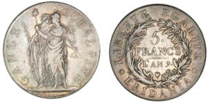 Italie - Gaule subalpine - 5 francs l'an 9 Italie - Gaule subalpine - 5 francs l'an 9